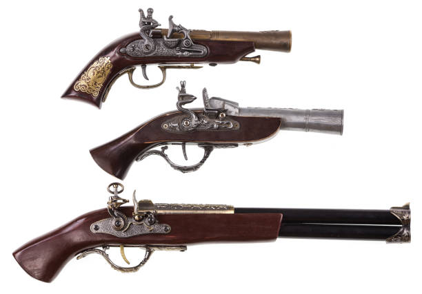 istock ancient flint weapons, pistols, rifles 898495492
