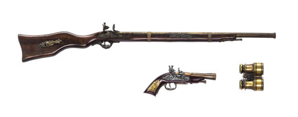 istock ancient flint weapons, pistols, rifles 898495542