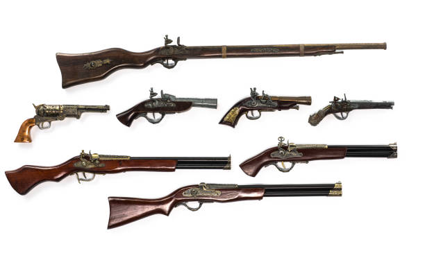 istock ancient flint weapons, pistols, rifles 898495872
