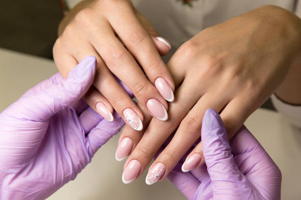 istock Beauty salon for work with nails manicure. 898495896