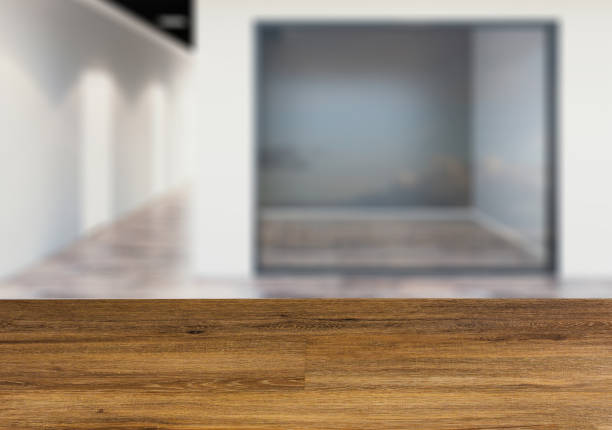 istock Open space office interior with like conference room . The wooden table. 898496630