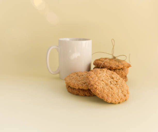 Cookies homemade and mug stock photo