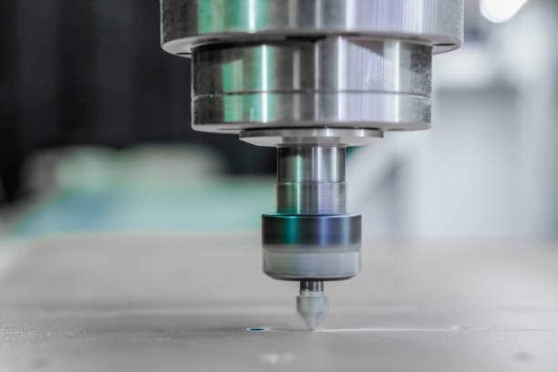 istock Spindle with a milling cutter inserted into the collet. cnc machine 898500414