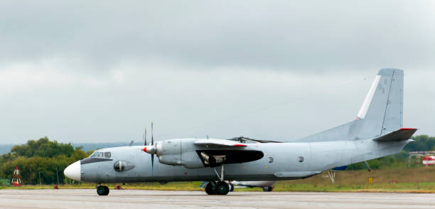 istock Military transport turbojet aircraft 898500534