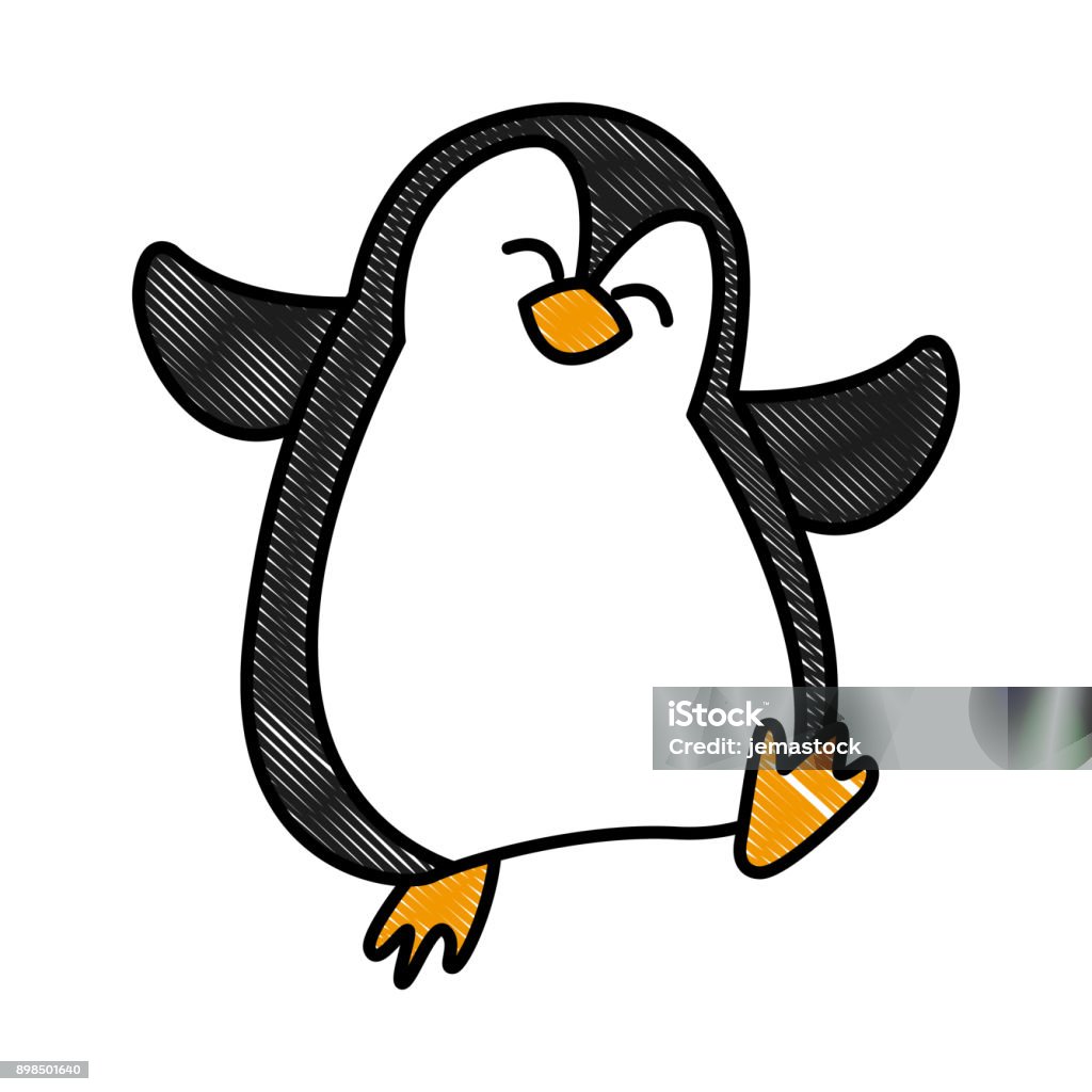 Penguin Christmas Cartoon Stock Illustration - Download Image Now -  Abstract, Art, Calendar Date - iStock
