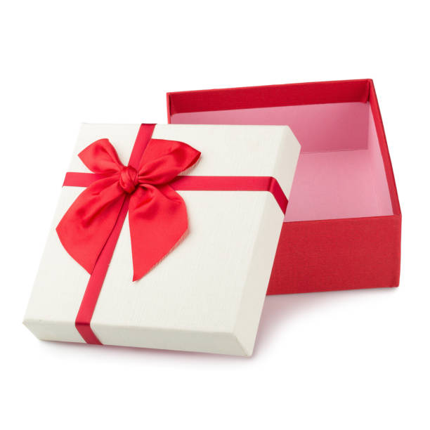 istock Gift boxes with ribbon bow isolated on a white background 898513684