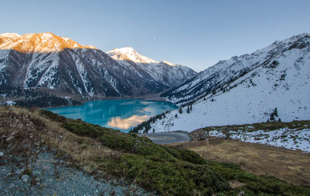 istock mountain emerald lake, Kazakhstan, Almaty 898527518