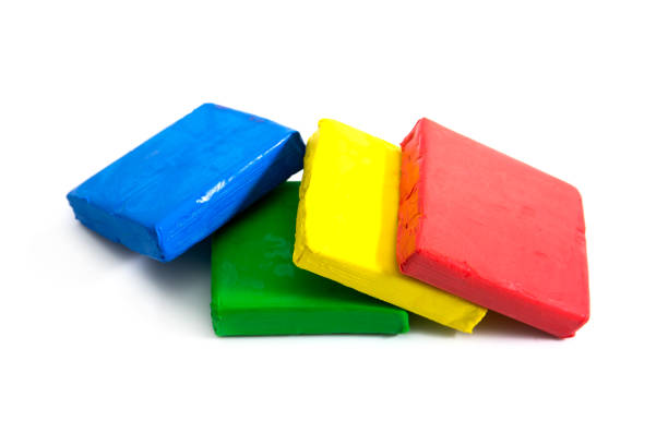 istock Colorful plasticine isolated on white background.Plasticine isolated 898527918