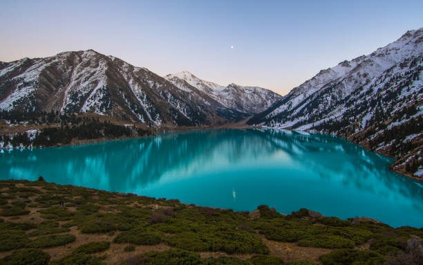 istock mountain emerald lake, Kazakhstan, Almaty 898530668