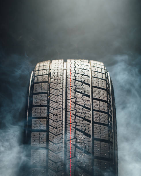istock winter tire in smoke 898535372