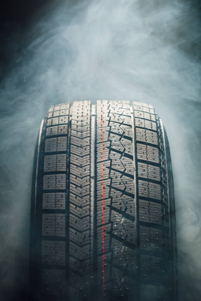 istock winter tire in smoke 898535396
