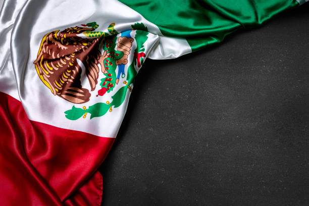 Mexican flag on blackboard Flag collection mexico state photos stock pictures, royalty-free photos & images
