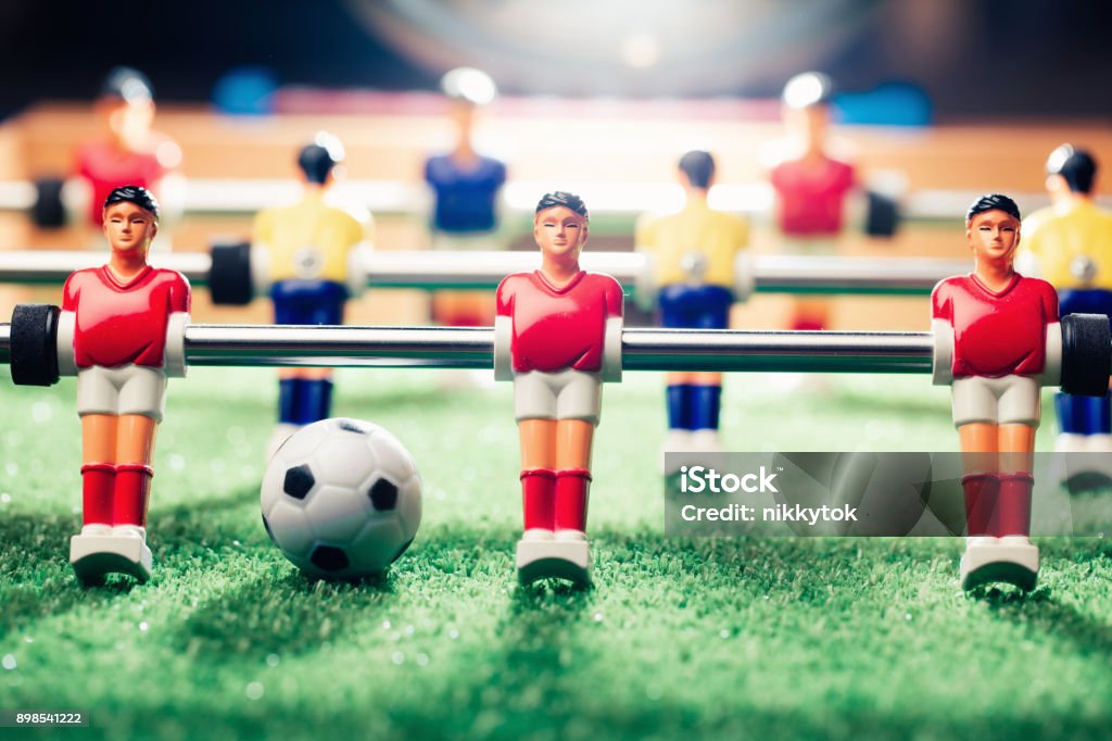 jogo de futebol de futebol de mesa - Foto de stock de Totó royalty-free