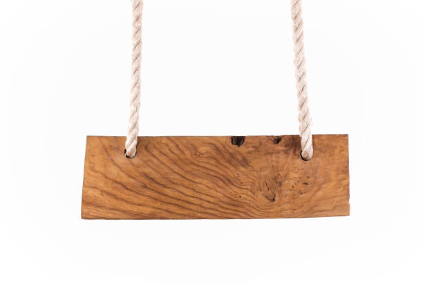 istock hanging wooden sign on white isolated background 898549522