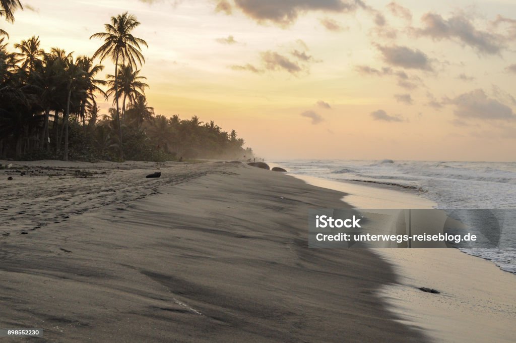 Caribean Beach in Colombia Sunset at Caribean Beach in Colombia Palomino Stock Photo