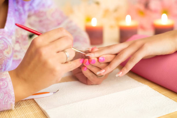 istock Manicure process in beauty salon 898555766