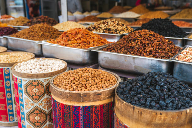 istock Different seeds and grains at a Turkish market 898556080