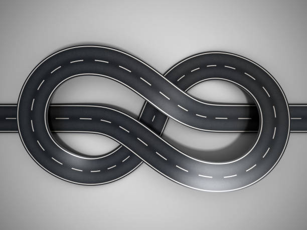 istock Road tied in a bungle 3d concept 898560002