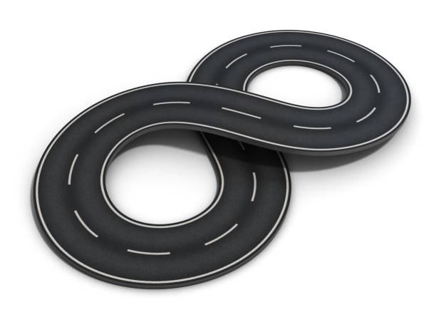 istock Figure 8 circuit 3d isolated illustration 898563244