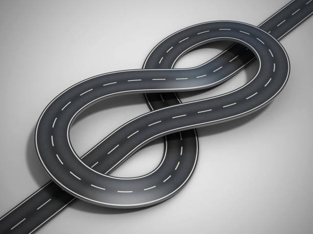 istock Road tied in a bungle 3d concept 898563274
