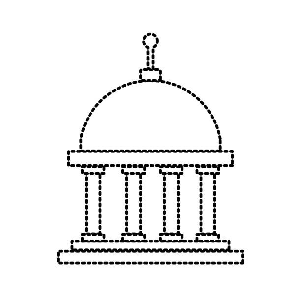 grecki symbol budynku - column pedestal greek culture washington dc stock illustrations