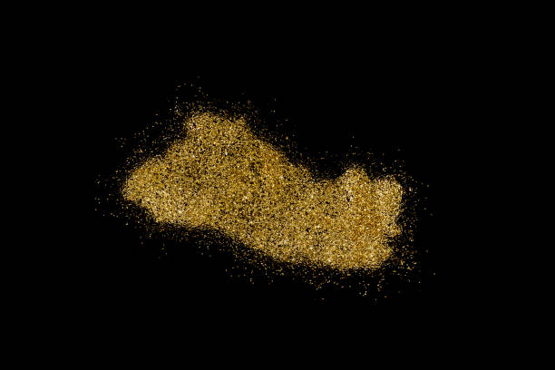 istock El Salvador shaped from golden glitter on black (series) 898571610