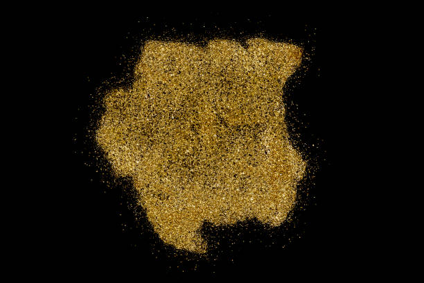 istock Suriname shaped from golden glitter on black (series) 898571644