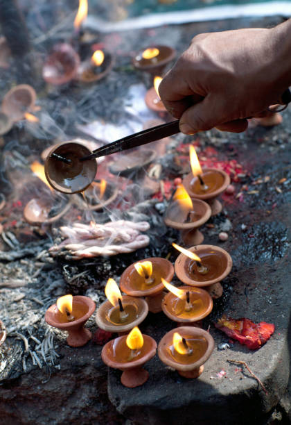 istock Candles in Dakshinkali Temple in Pharping, Nepal 898575128