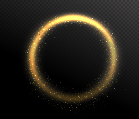 Sparkle Rounded Sparkle Glitter Circle Round Shape Frame Glow Dust In The Air Stock ...