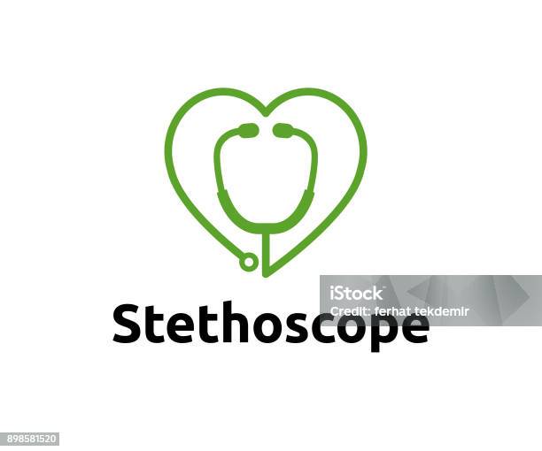 Medical Vector Icon Stock Illustration - Download Image Now - Stethoscope, Icon Symbol, Heart Shape