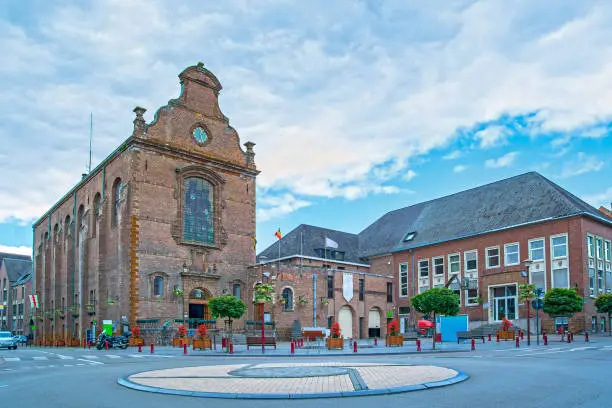 Town hall in Wavre, Belgium, Walloon Brabant province, the former church of the Carmelites built in 18th century