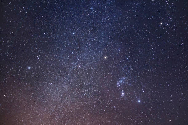 istock Starry sky background. Stars shining on night sky. Constellations and galaxies on the night starry Universe. 898586992