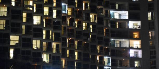 istock A view of a hotel at night 898589204