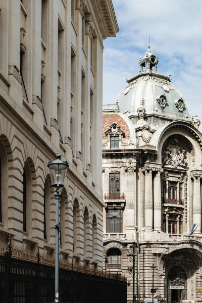 Historical center of Bucharest with its beautiful architecture, Romania.
