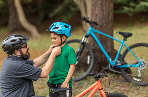 istock Father and Son Safety Helmet 898593638