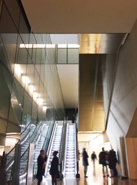 istock Modern Building Interior and blurred people 898601120