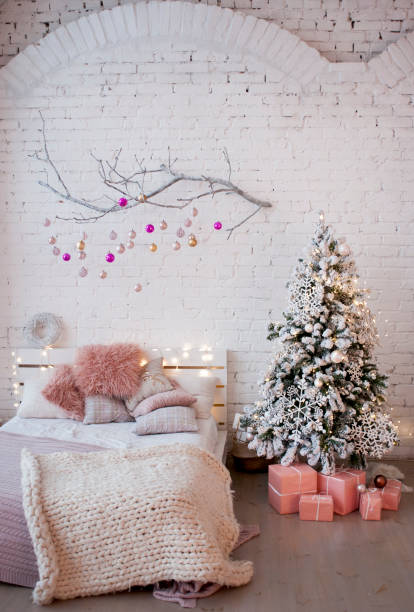 istock Christmas decor in the bedroom. 898612114