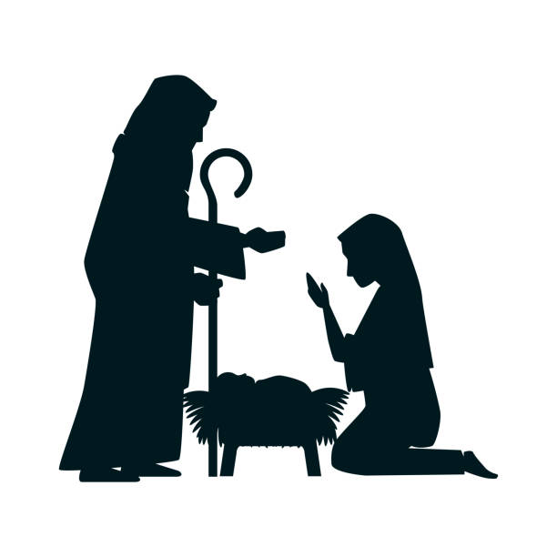 istock holy family silhouette christmas characters 898634032