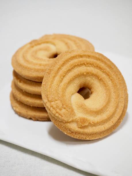 istock Butter cookies, sweets, round 898651336