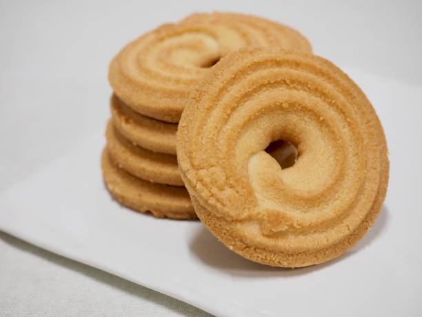 istock Butter cookies, sweets, round 898651346