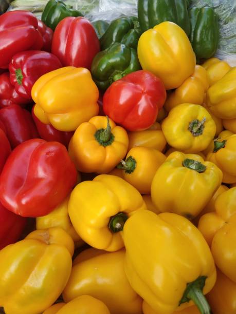 istock Colored bell peppers for sale 898656882