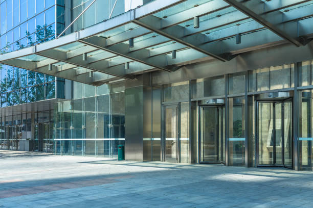 istock Modern office building outdoors 898660744