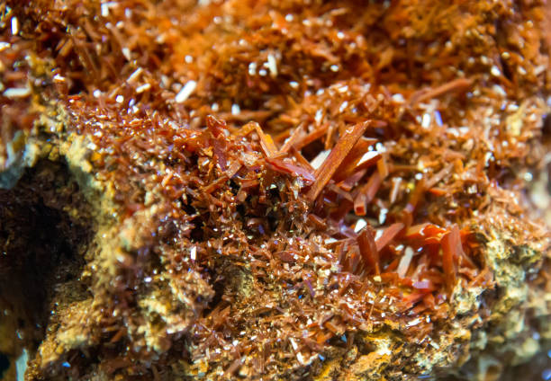 istock Crocoite mineral from Tasmania, Adelaide mine, Dundas 898664770
