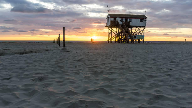 istock Sunset on the beach of Sankt Peter Ording 898670306