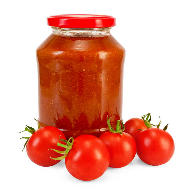 istock Tomato ketchup and tomatoes 898675154