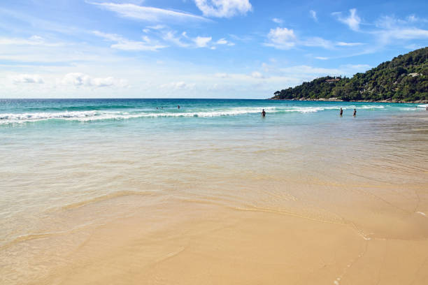istock People. Relax on beach. Warm sea 898675660