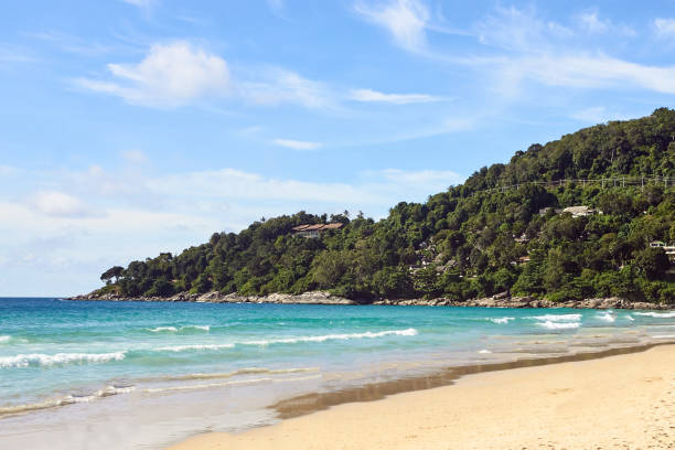 istock White waves. Warm sea. High mountains 898675728
