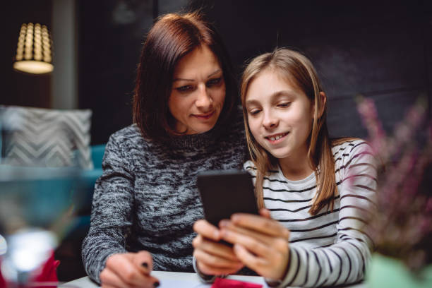 istock Mother and daughter using smart phone 898680624