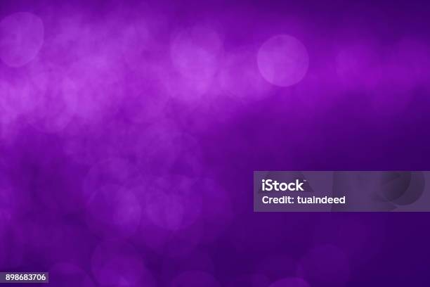 Abstract Purple Light Bokeh Defocused Background Stock Photo - Download Image Now - Purple, Backgrounds, Bubble