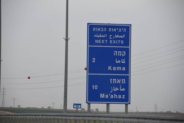 istock Israel road sign 898692628